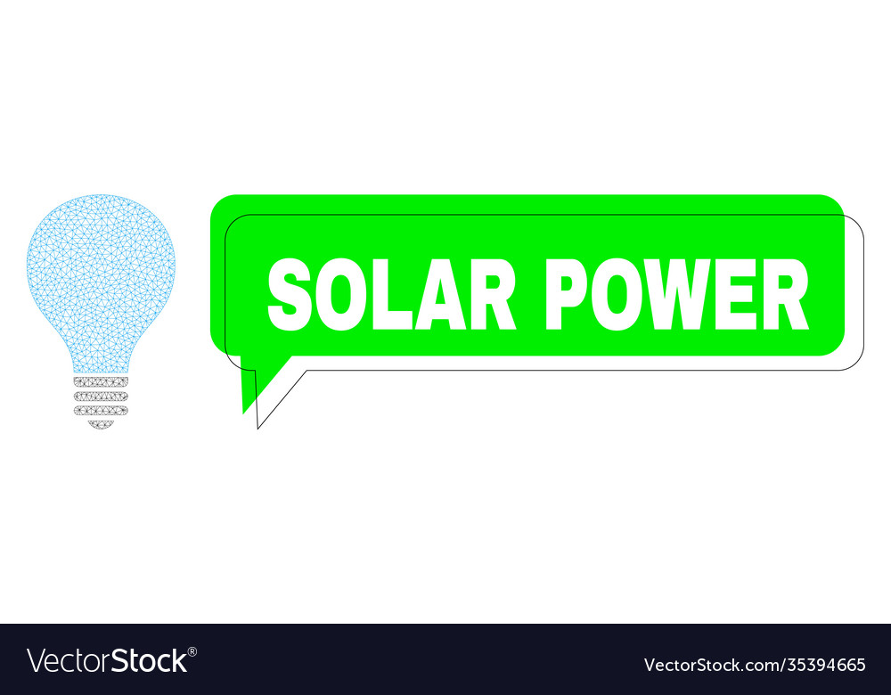 Shifted solar power green phrase frame and mesh 2d