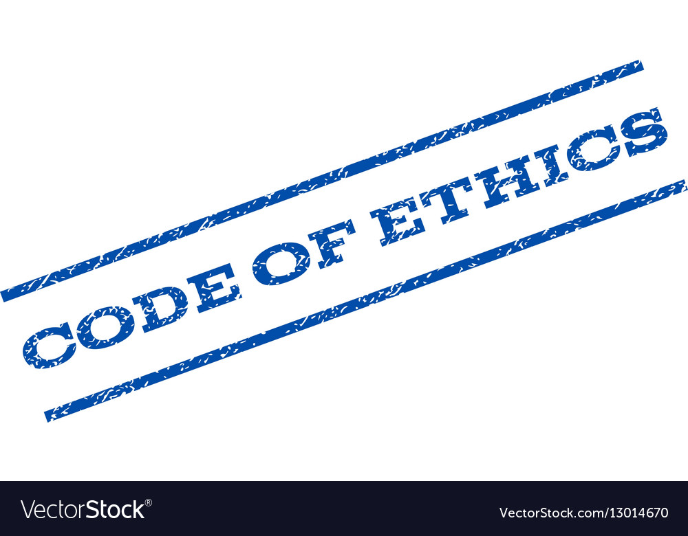 Code Of Ethics Watermark Stamp Royalty Free Vector Image