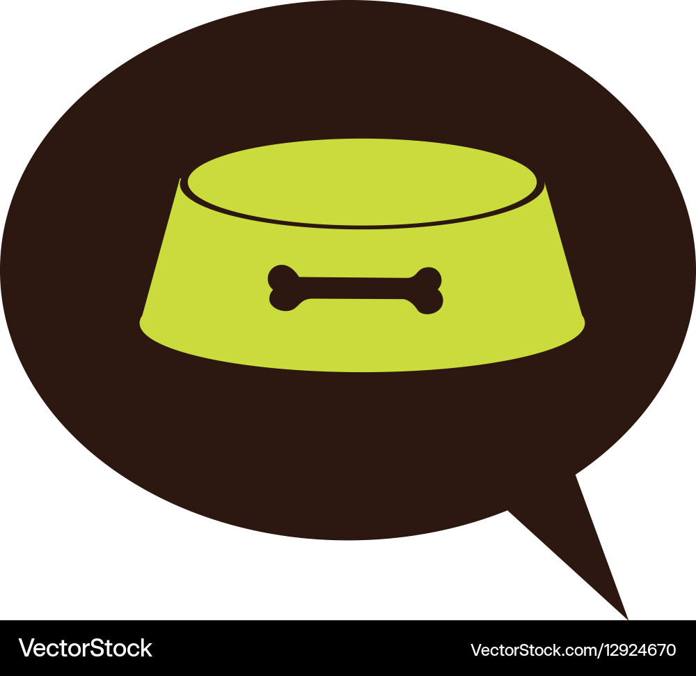 Dog dish pet accessory Royalty Free Vector Image