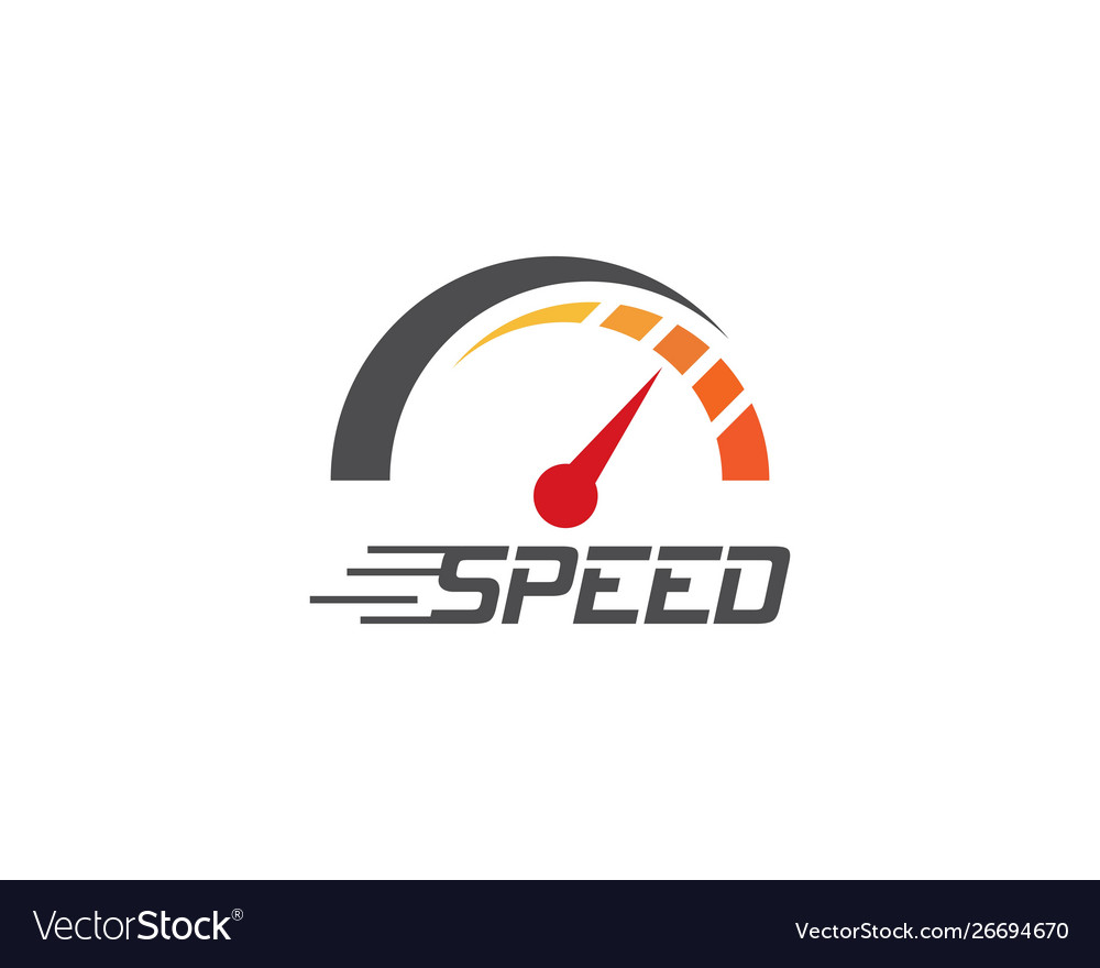 Faster logo template Royalty Free Vector Image