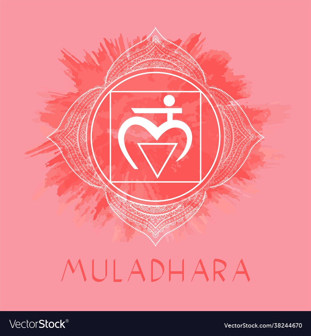 Muladhara - root chakra Royalty Free Vector Image