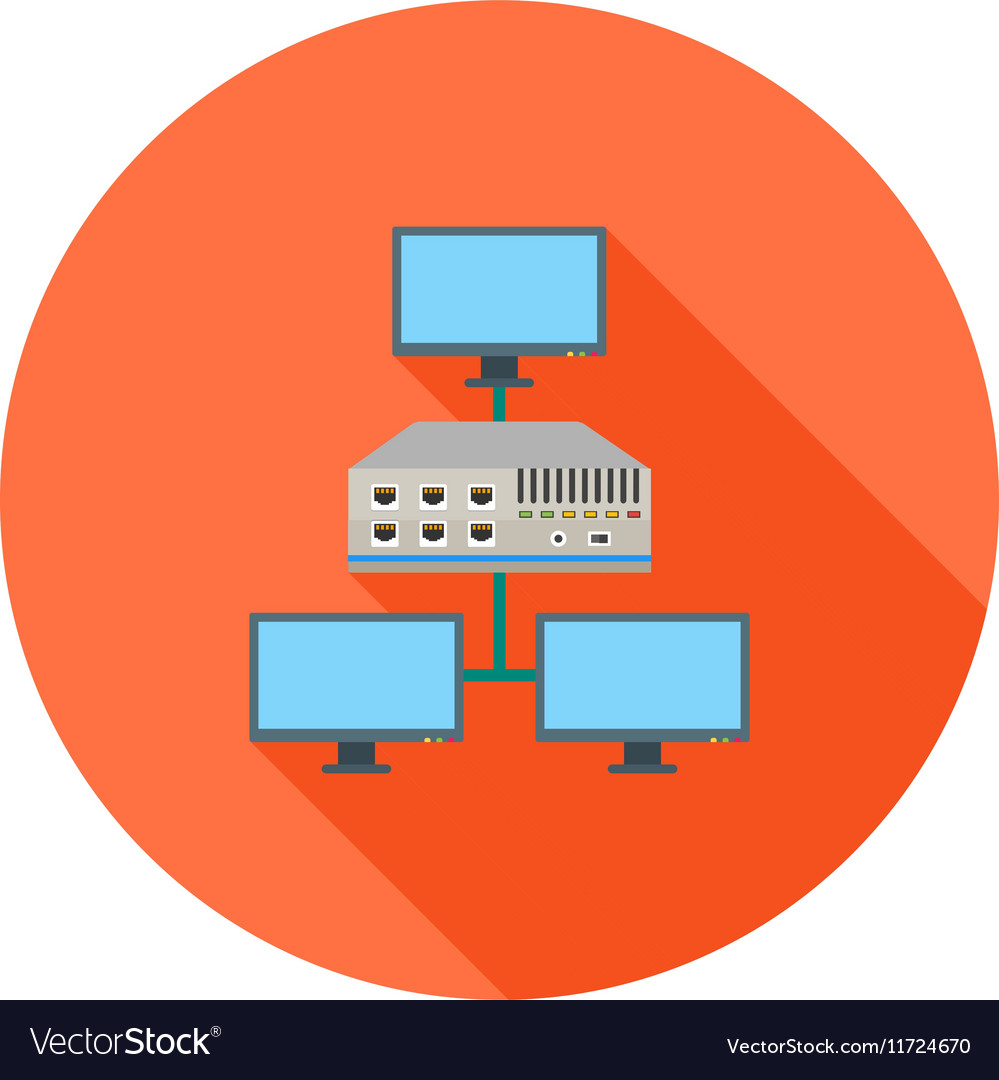 Networking switch Royalty Free Vector Image - VectorStock