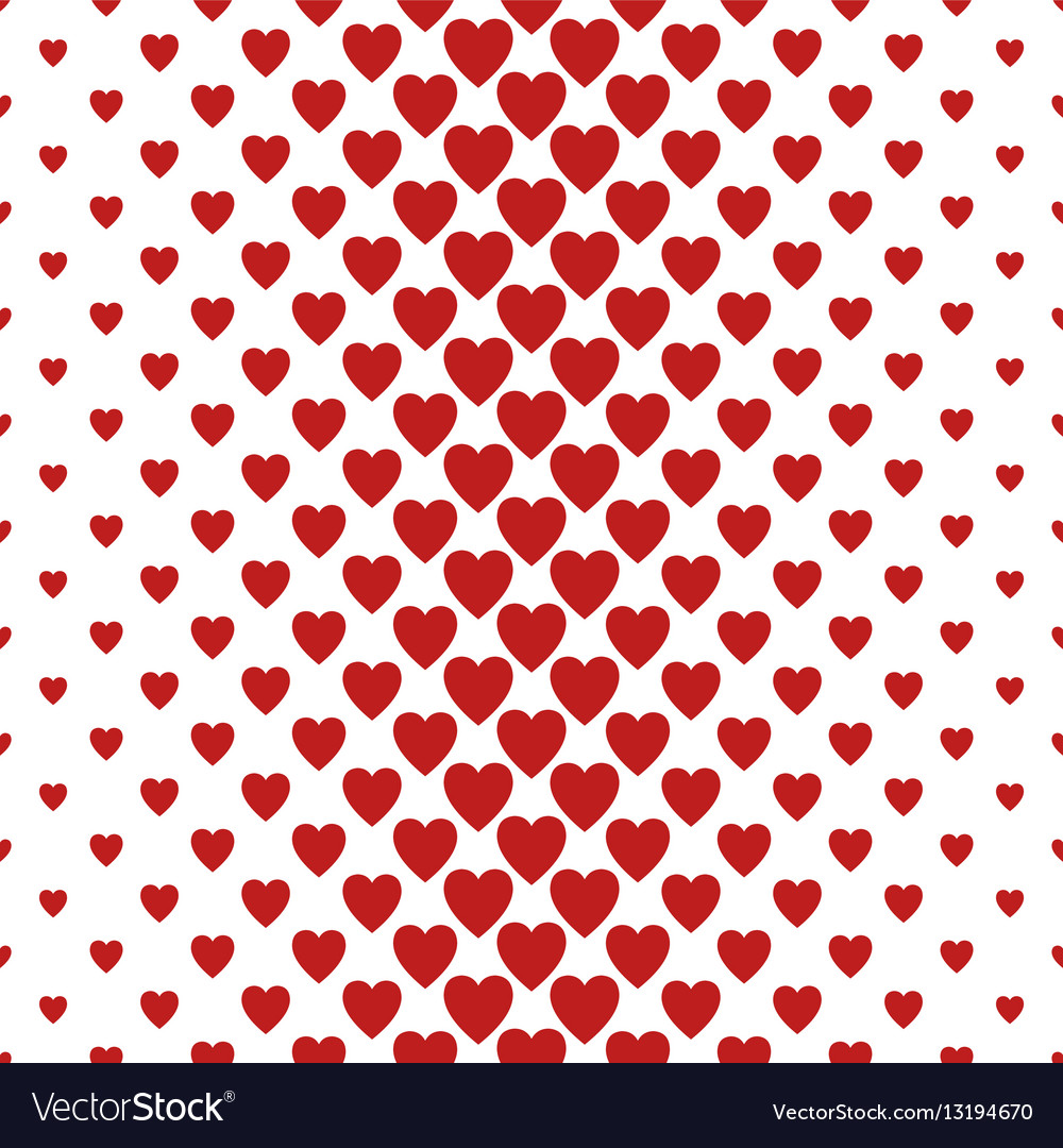 Red vertical heart pattern background design