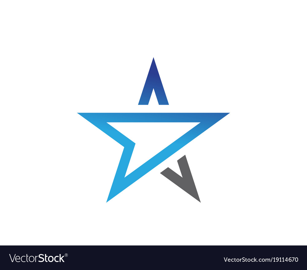 Star logo and symbols icons template app Vector Image