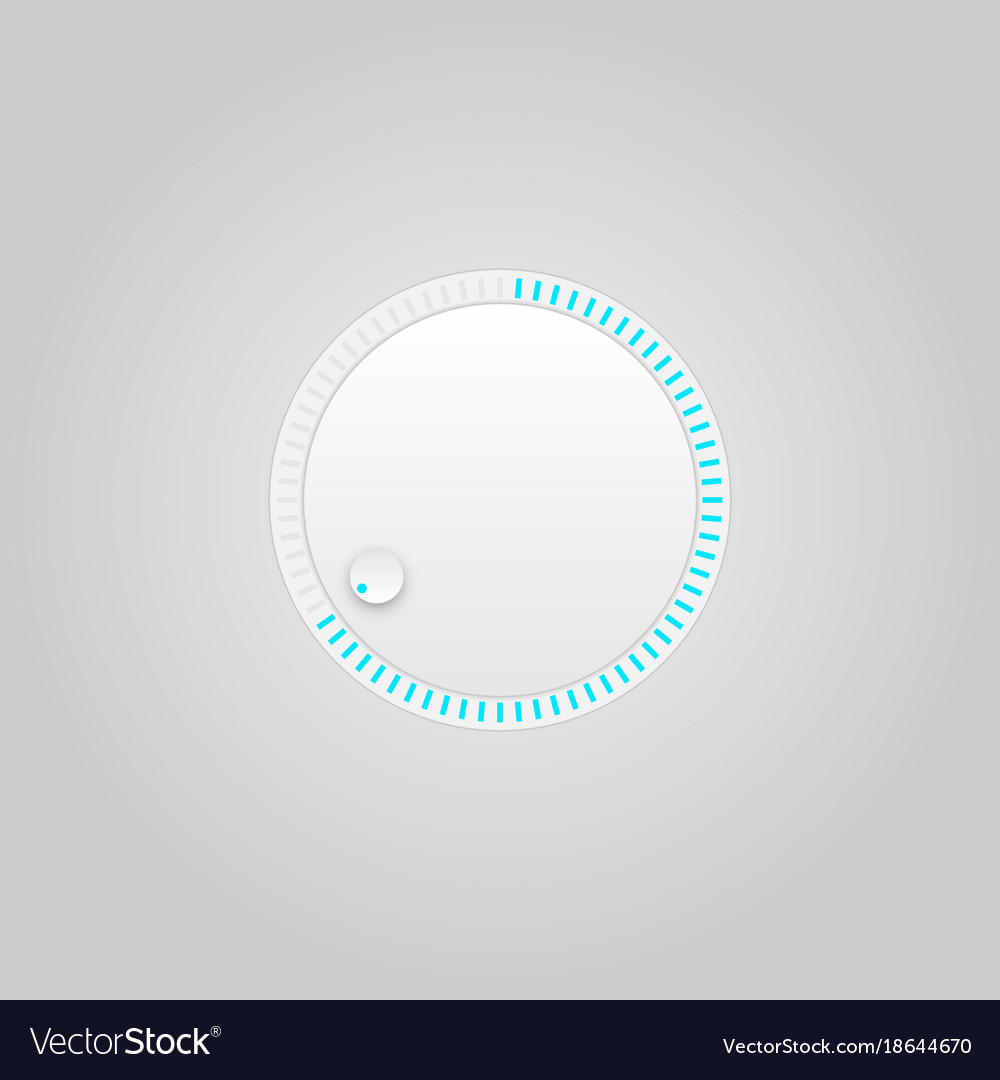 User interface control grey web element circle Vector Image