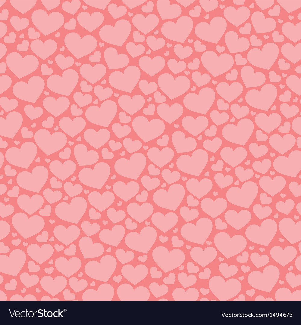 Abstract pattern with hearts Royalty Free Vector Image