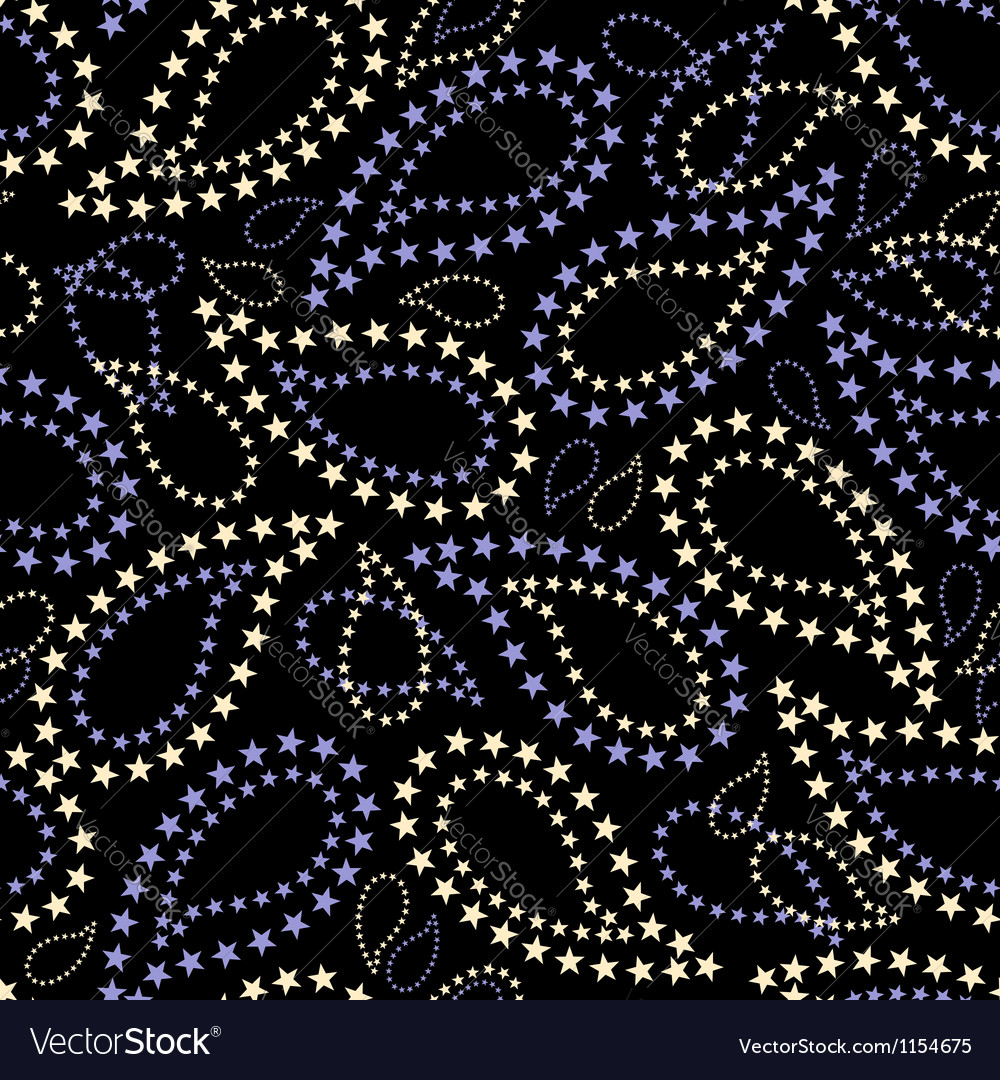 Seamless pattern with indian cucumbers stars