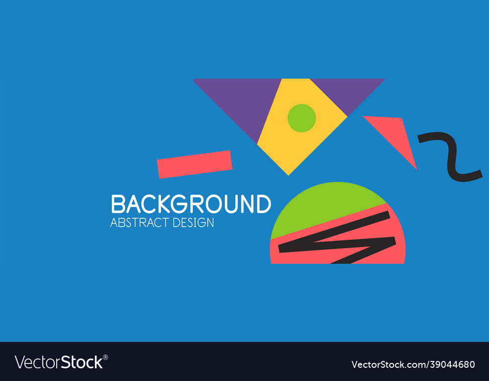 Abstract background blocks lines triangles vector image Abstract background blocks lines triangles