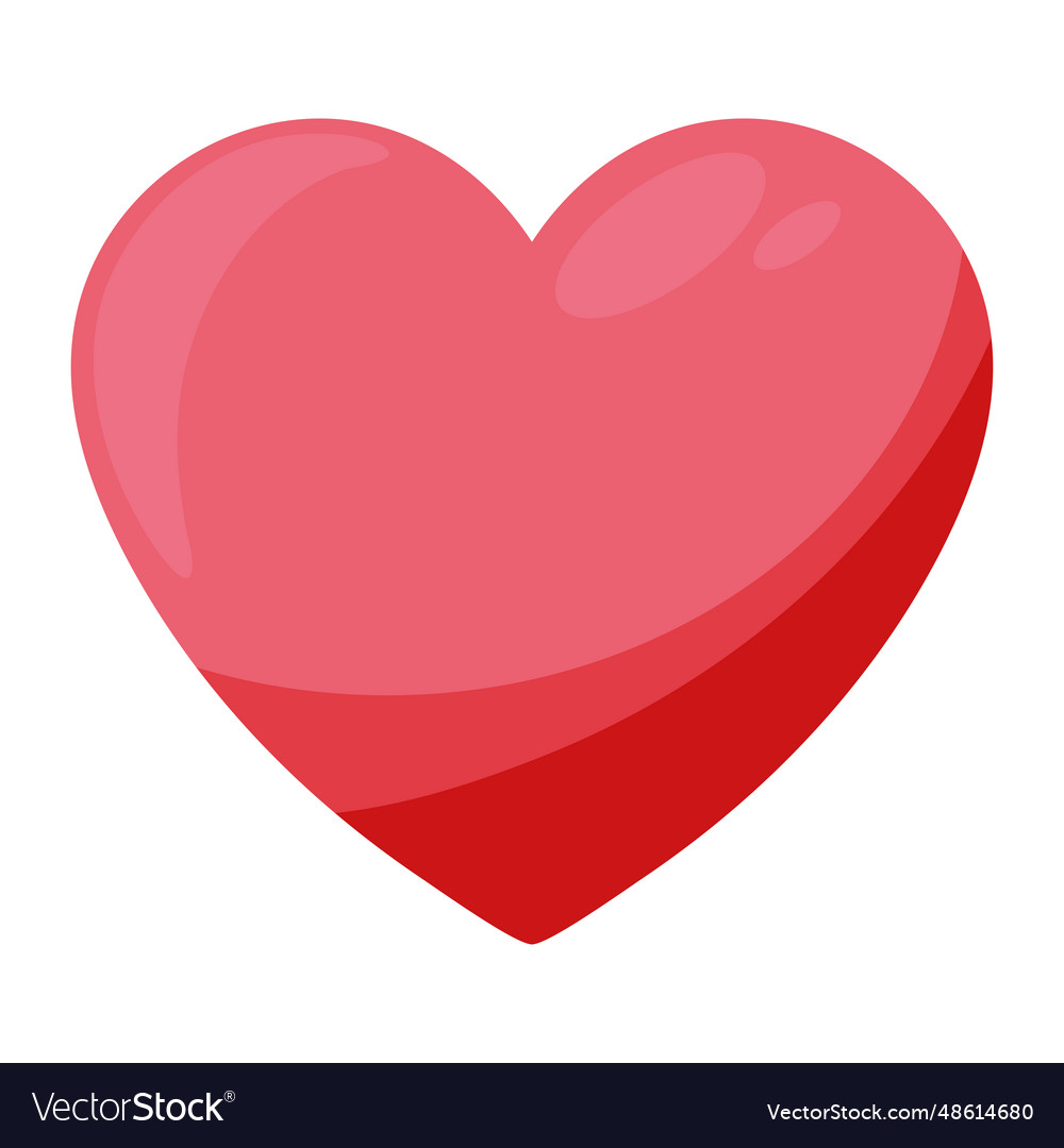 Heart love icon isolated Royalty Free Vector Image