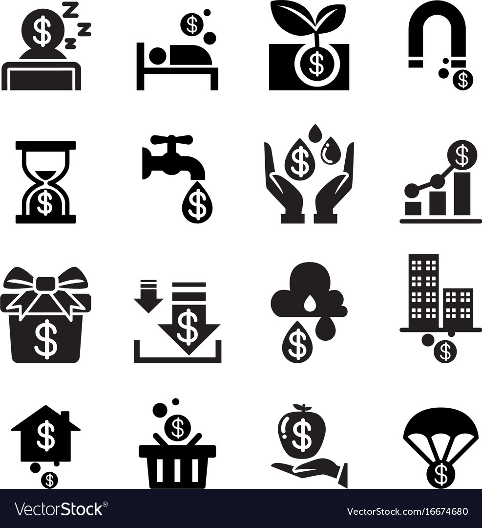 Passive income icon Royalty Free Vector Image - VectorStock