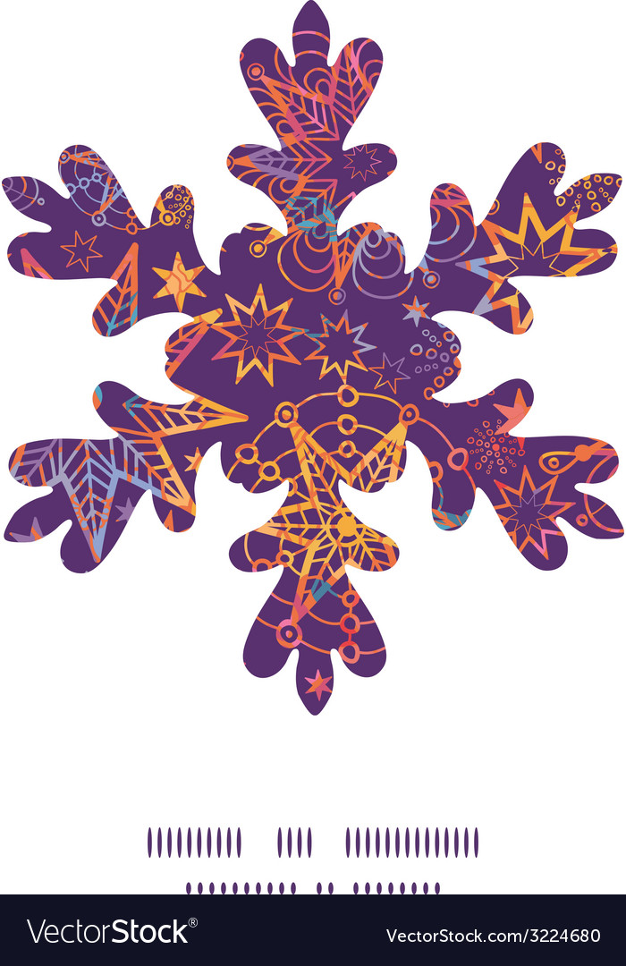 Textured christmas stars snowflake