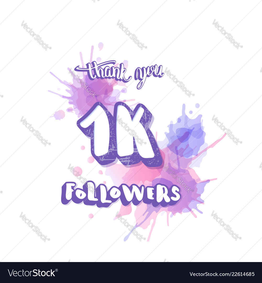 1k followers social media