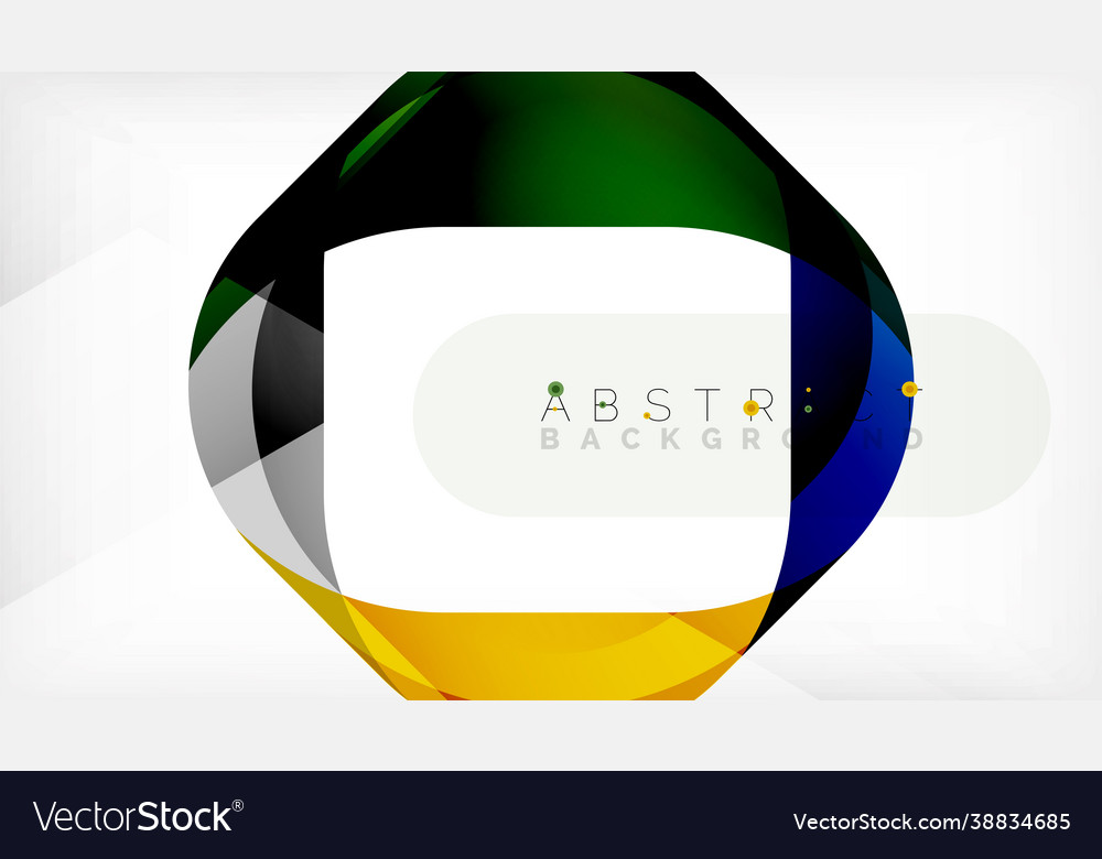 Abstract square shape with overlapping waves vector image Abstract square shape with overlapping waves