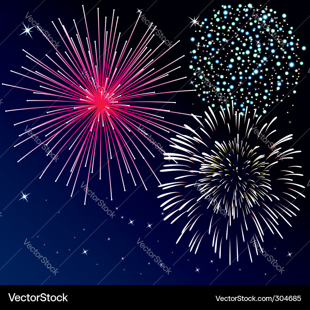 Fireworks Royalty Free Vector Image - VectorStock