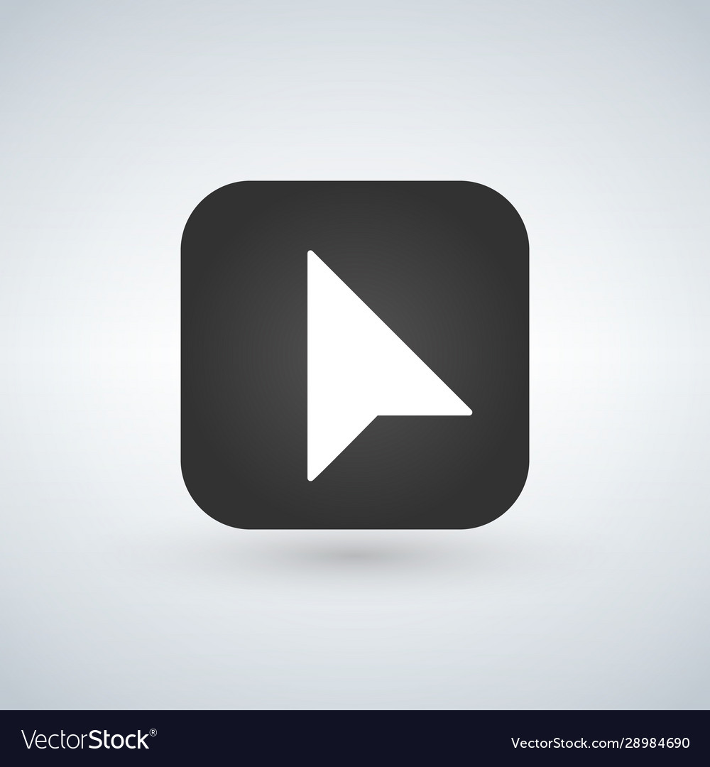 Click icon cursor symbol over application button