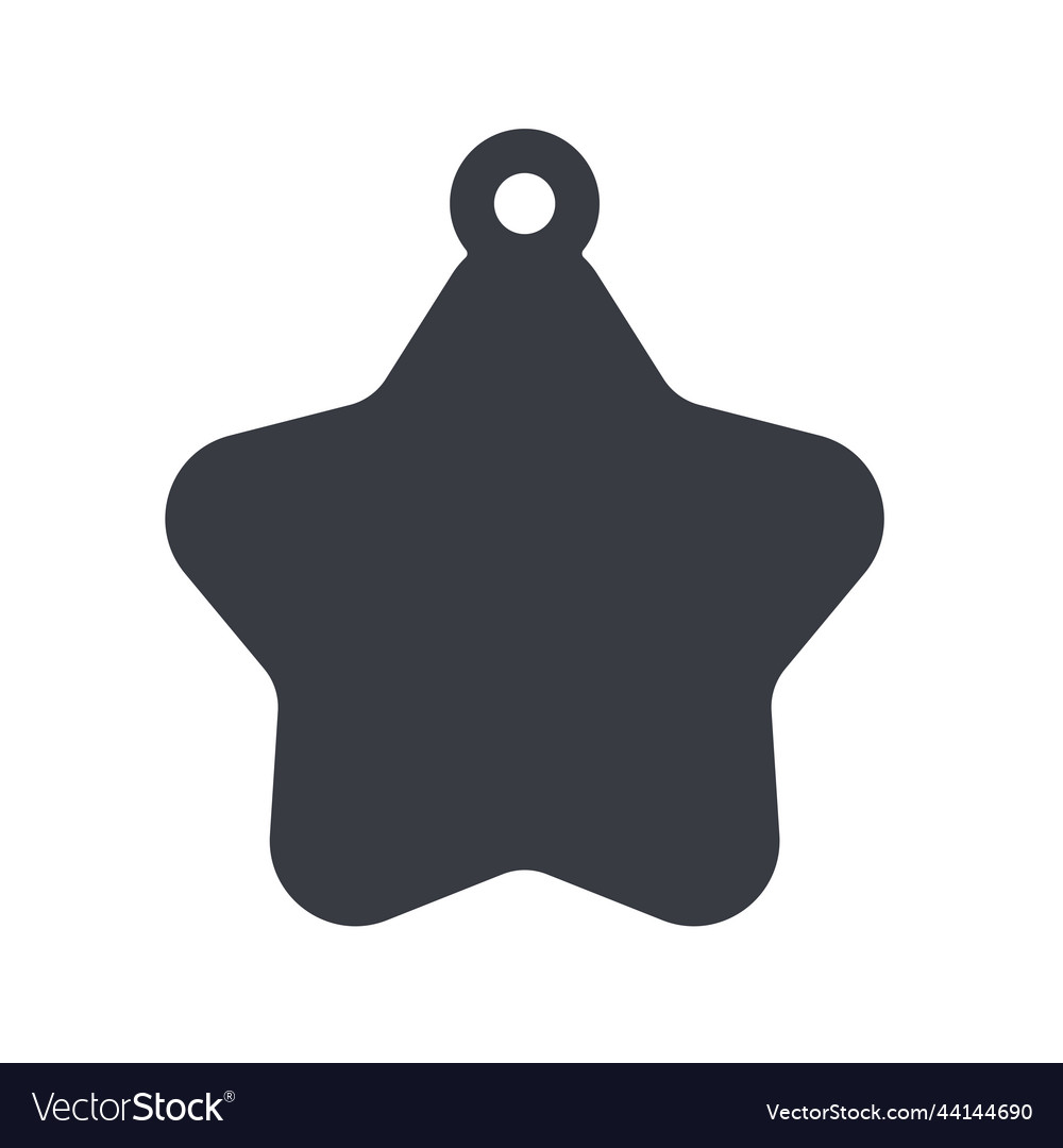 dog-tag-template-silhouette-tag-for-neckline-vector-image