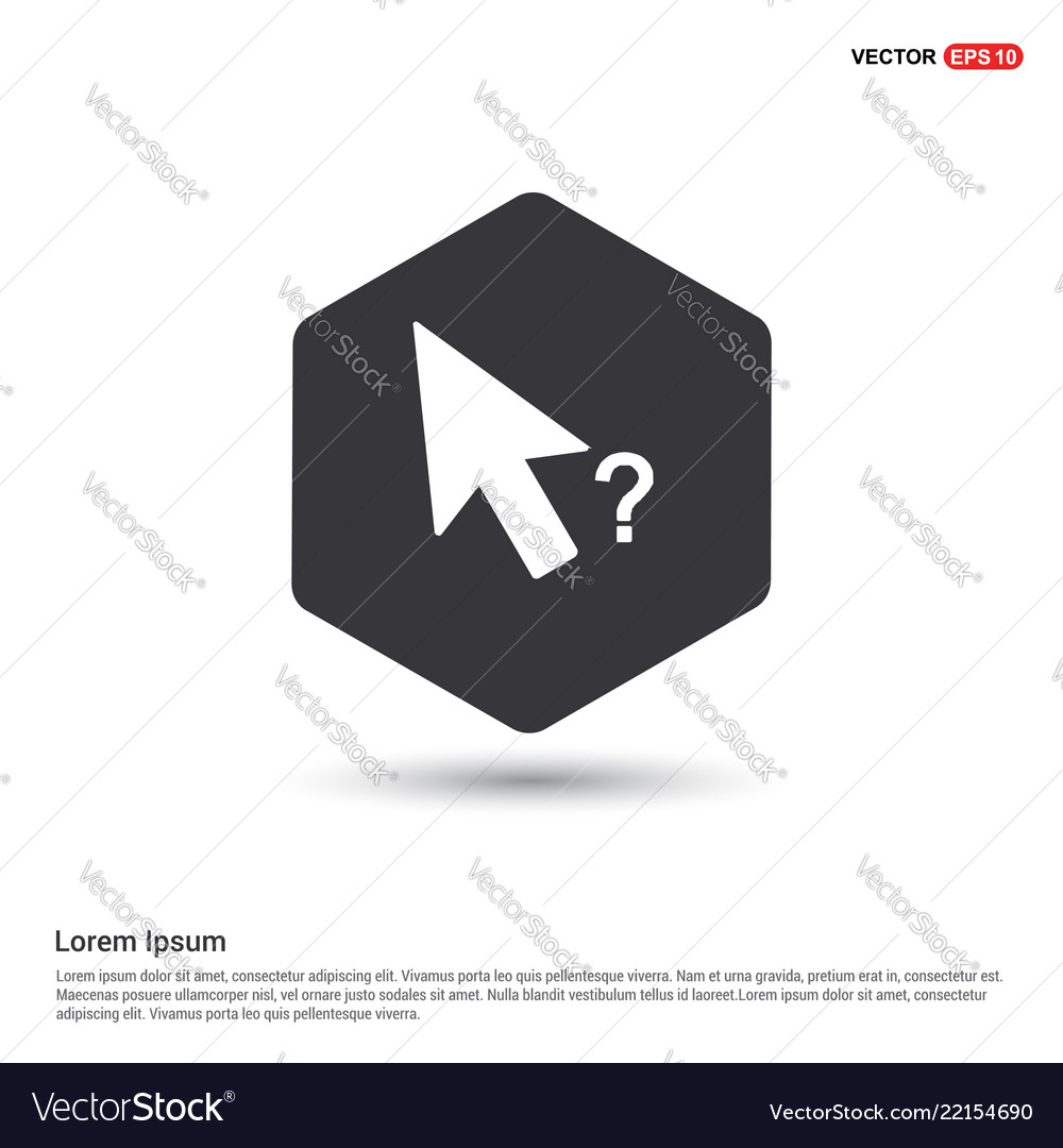 Question Mark Mouse Cursor Icon