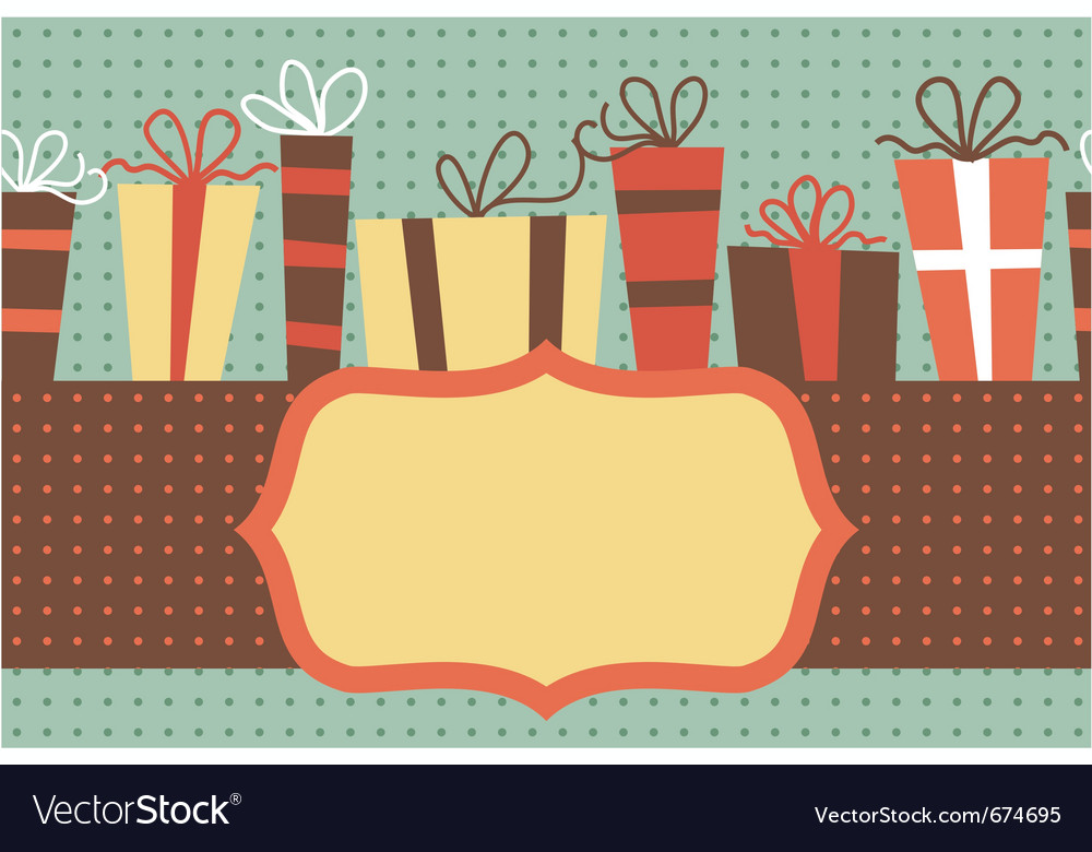 Birthday card Royalty Free Vector Image - VectorStock