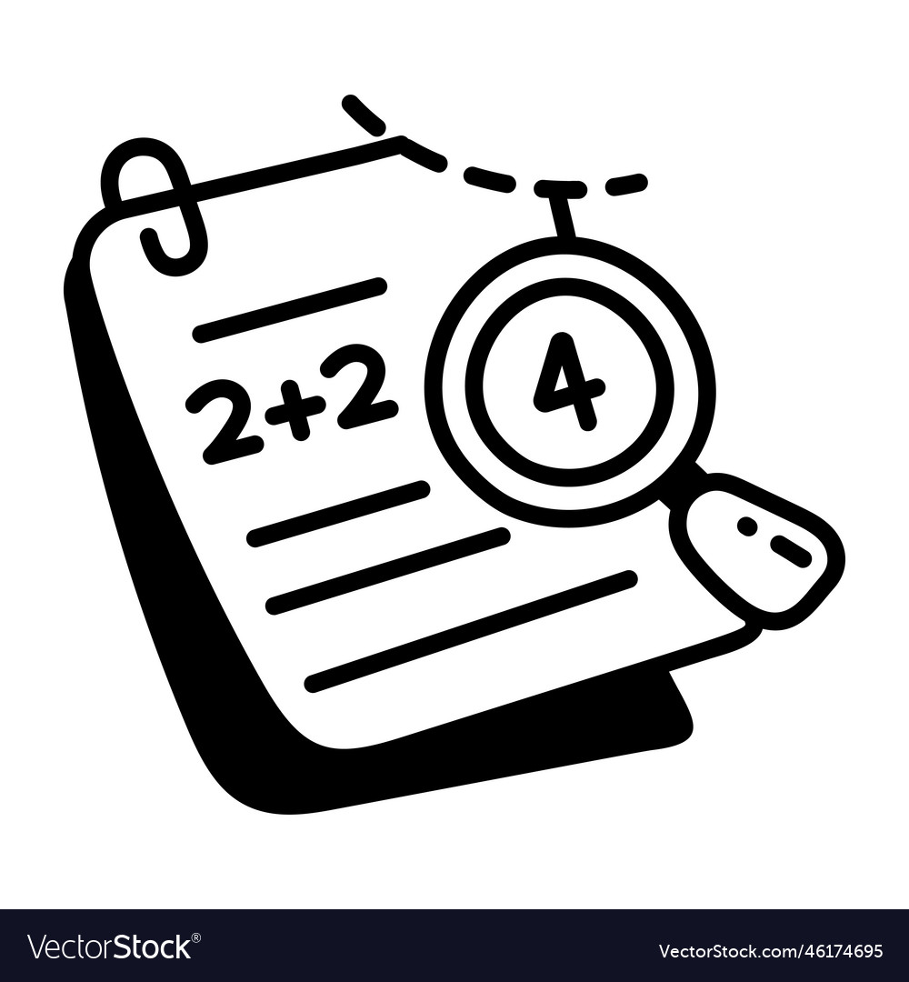 Checking answers Royalty Free Vector Image VectorStock