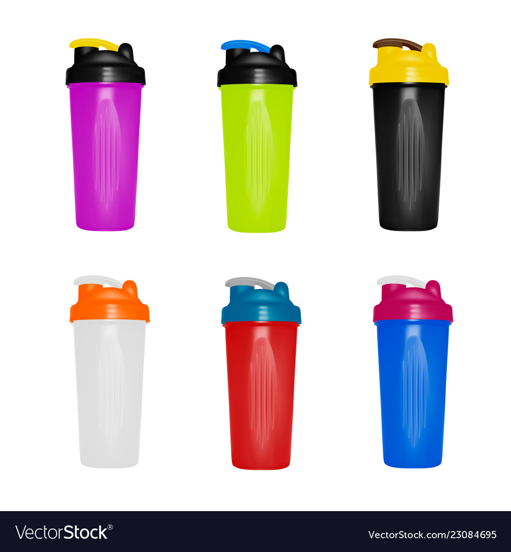 Plastic shaker in on white background