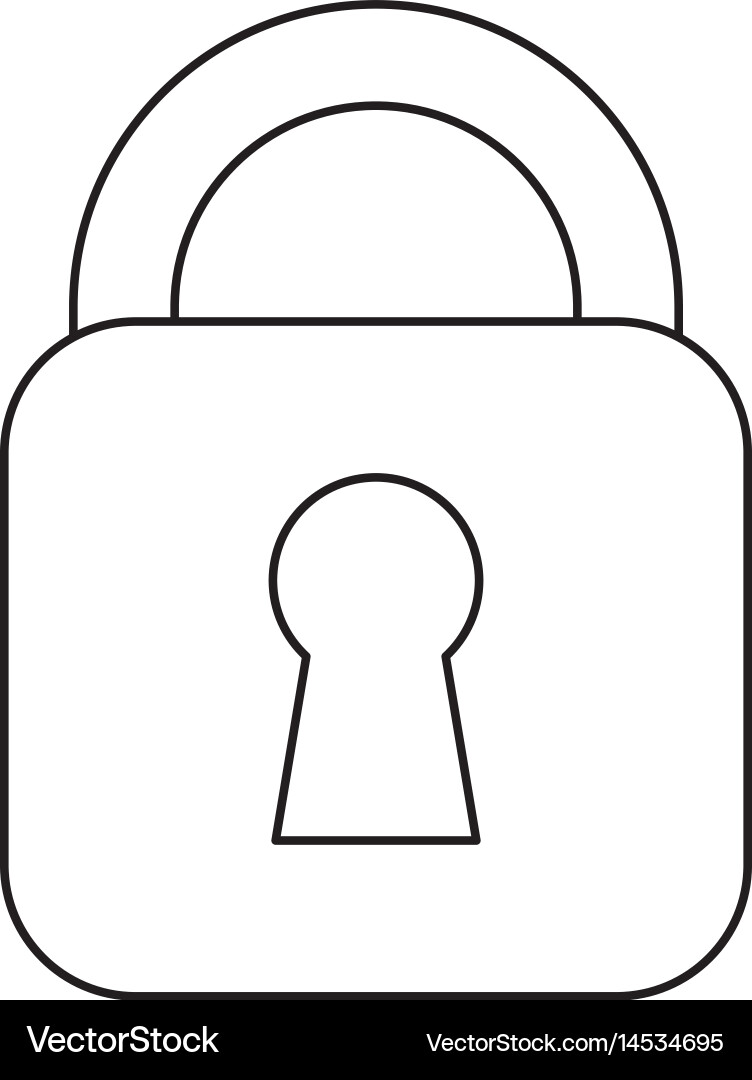 Security padlock icon Royalty Free Vector Image