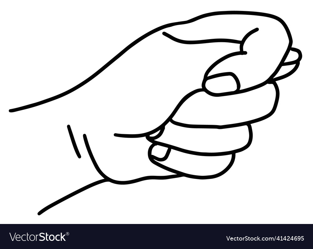 Show fig hand simple sketch Royalty Free Vector Image