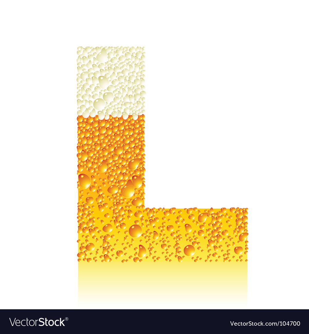 Alphabet beer l