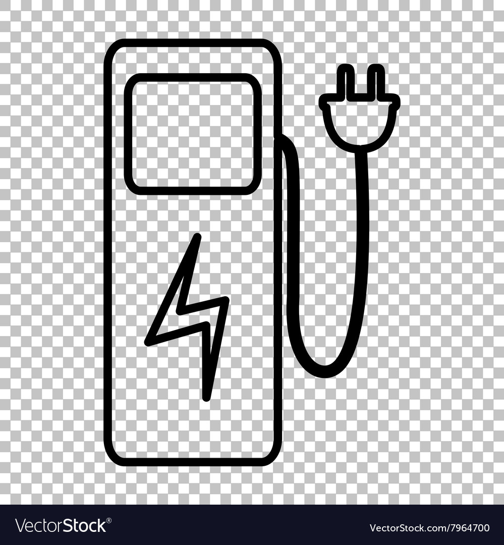 Electric Car Charging Station Symbol Stock Vector Images