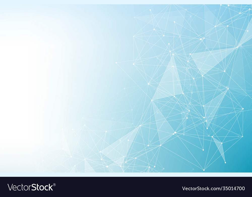 Geometric abstract background with connected line vector image Geometric abstract background with connected line