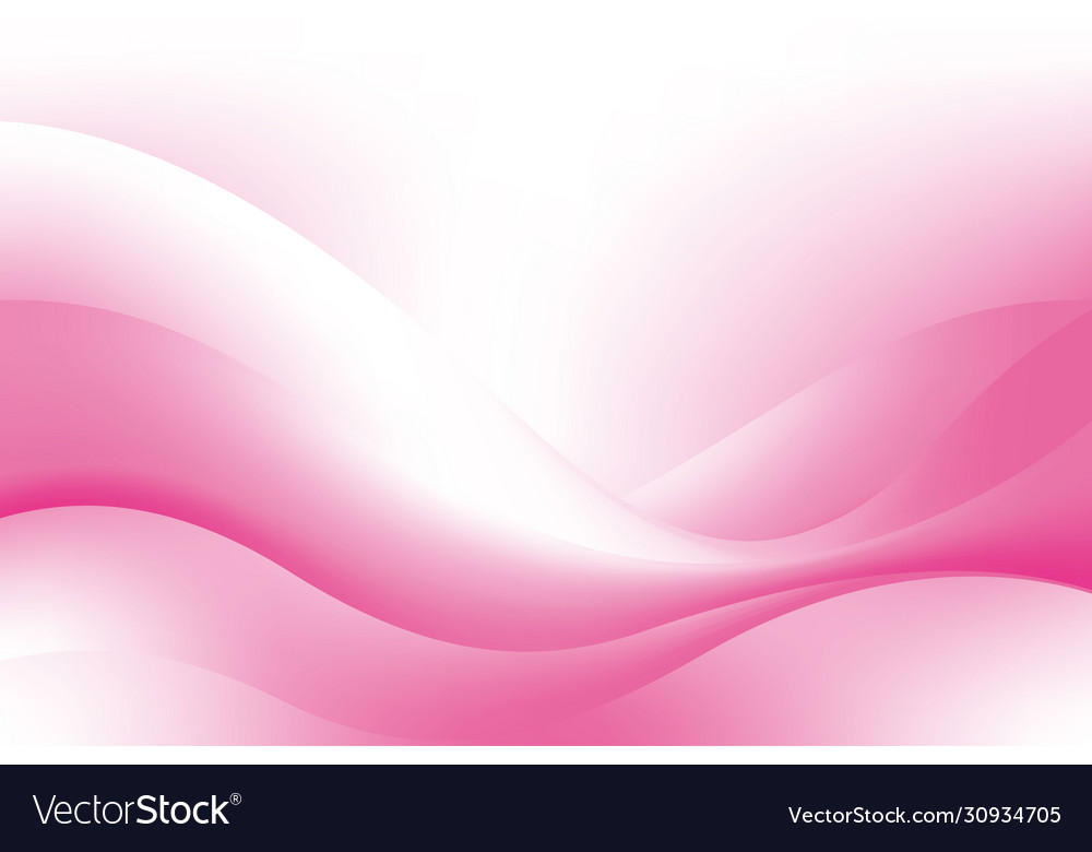 Abstract smooth pink white wave background