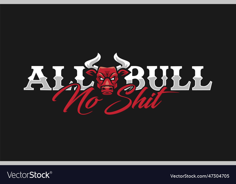 Bull head mascot esport logo Royalty Free Vector Image