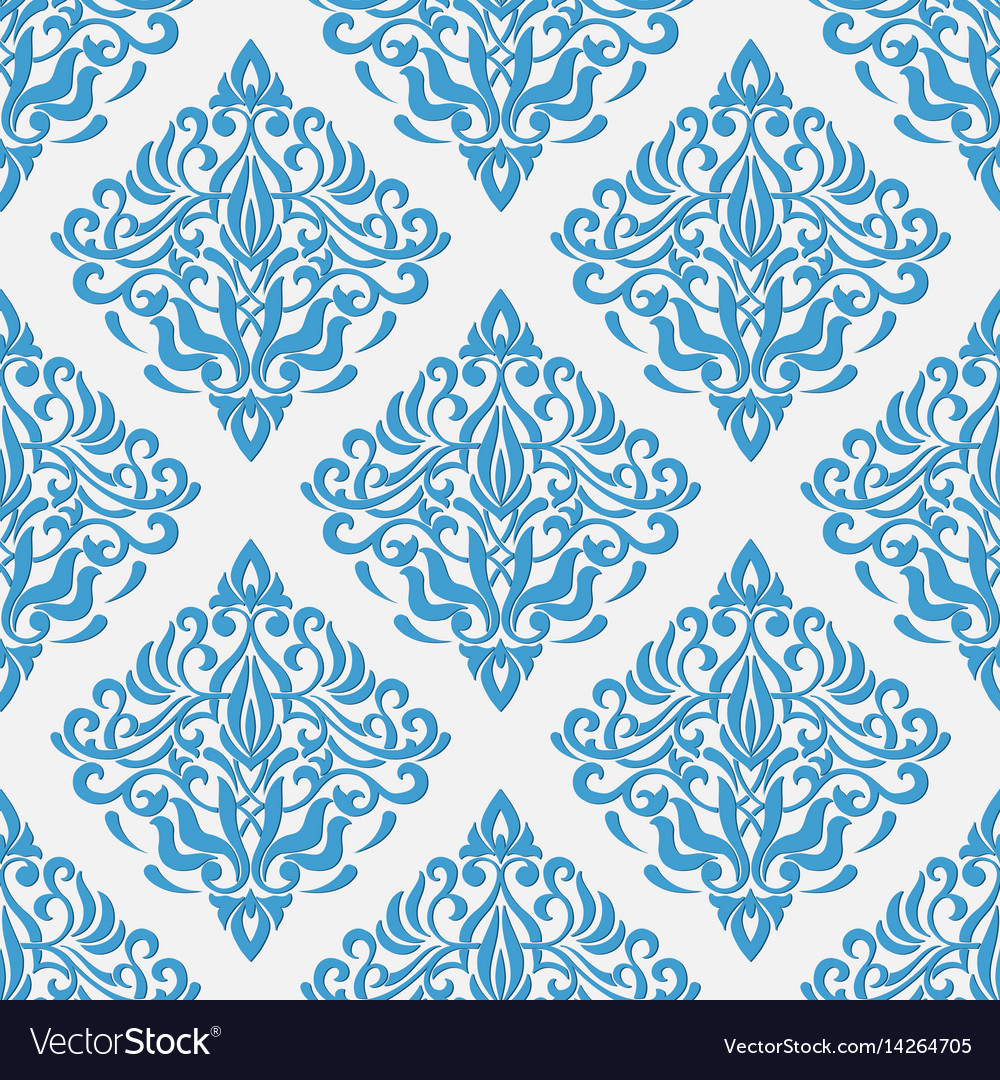 Damask nahtlose Muster Hintergrund klassische