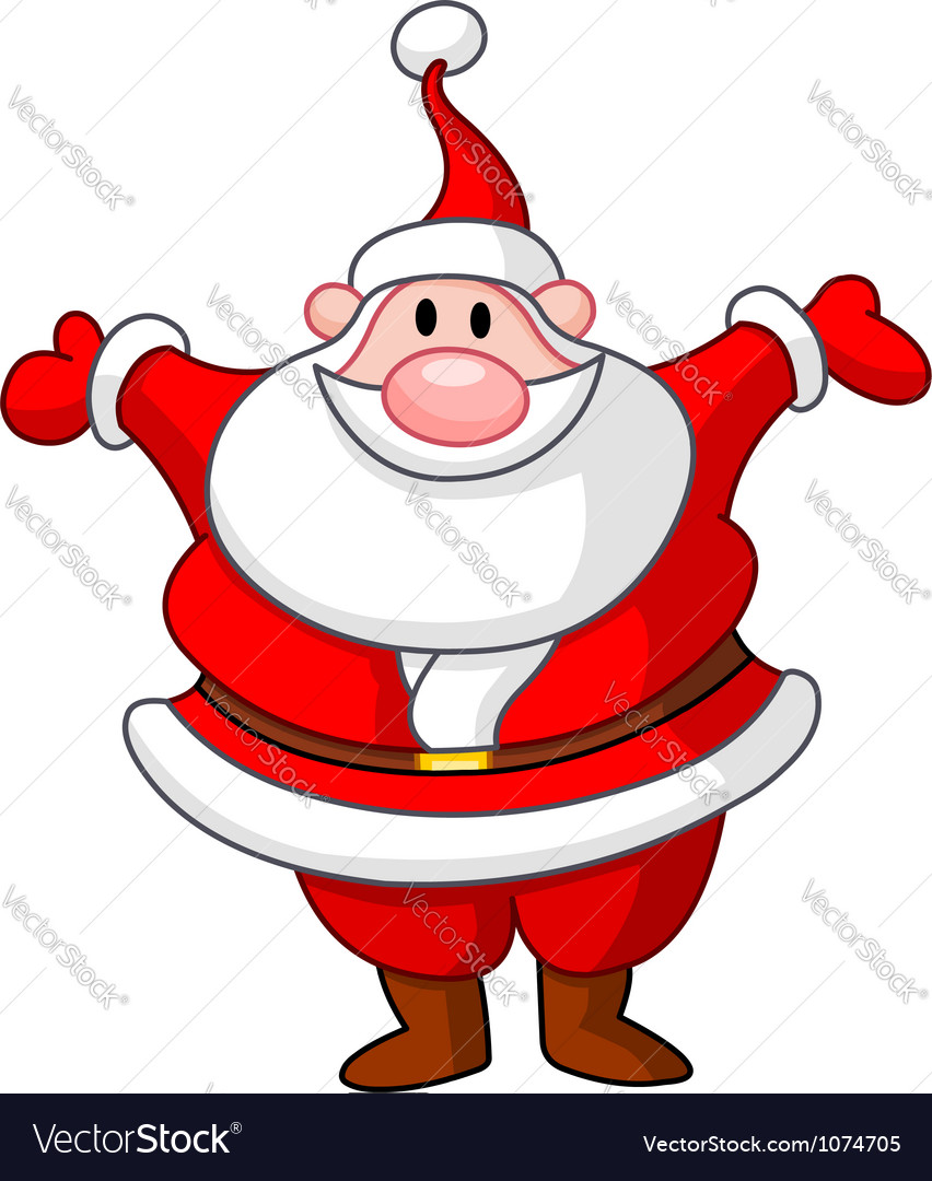 Happy santa Royalty Free Vector Image - VectorStock