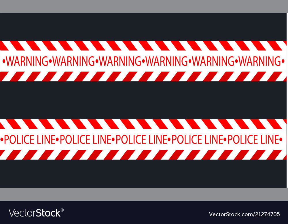 Isolated lines of insulation realistic warning vector image Isolated lines of insulation realistic warning