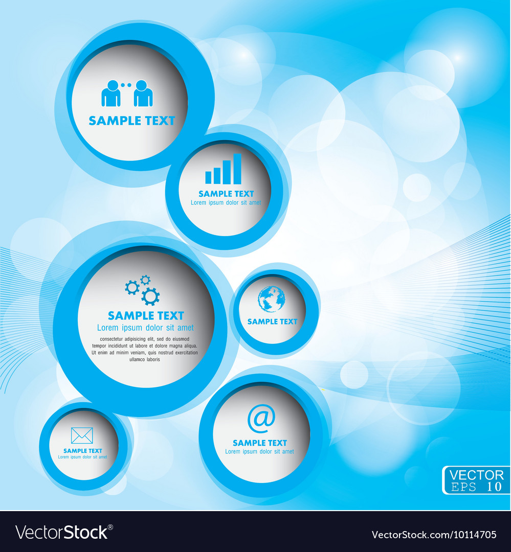 Modern circle can be used for workflow layout