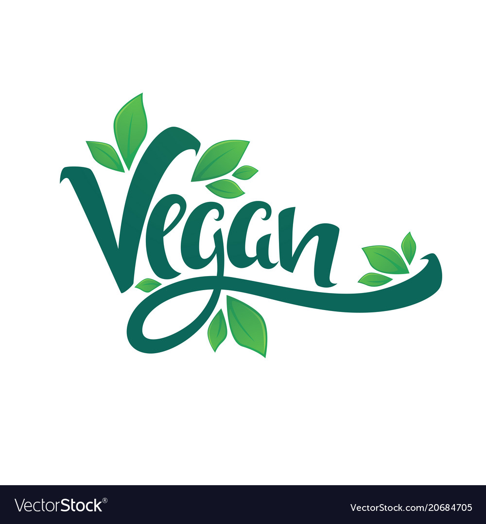 Vegan healthy and organic green glossy leaves Vector Image