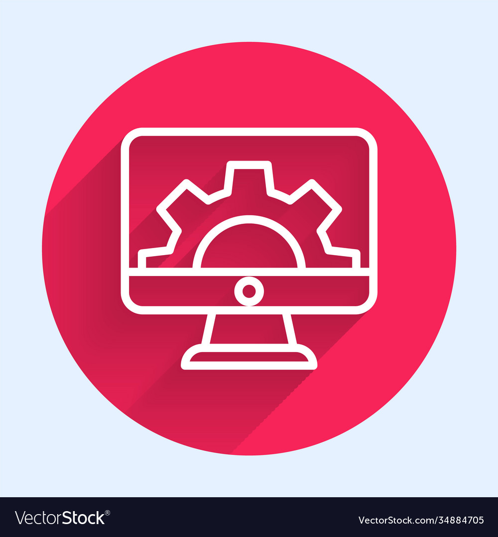 White line software web development programming vector image White line software web development programming
