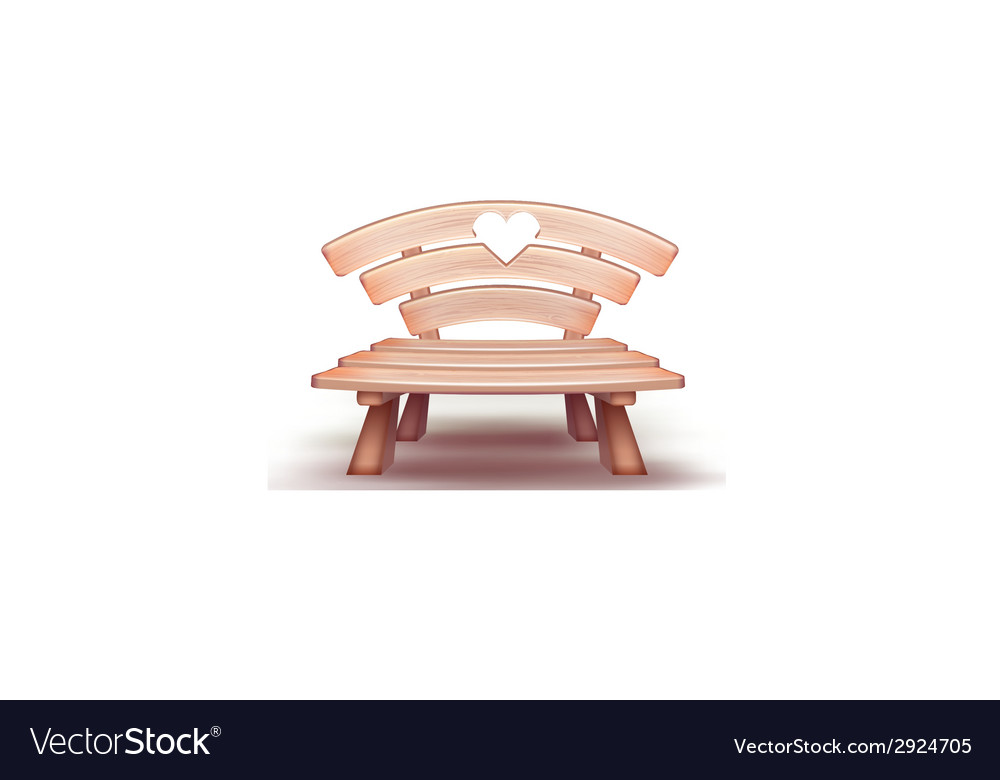 Wooden bench