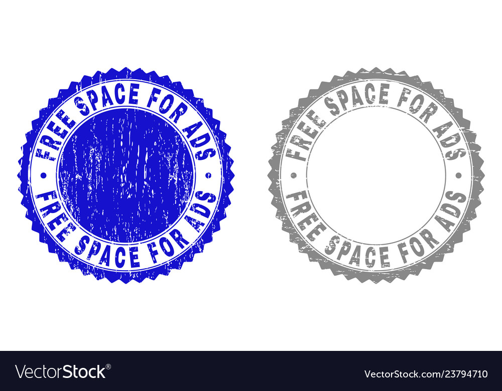 Grunge Freiraum für Anzeigen gekratzt Briefmarken