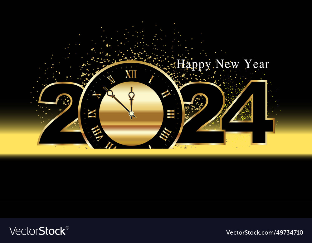 Happy new year luxurious design creative Vector Image