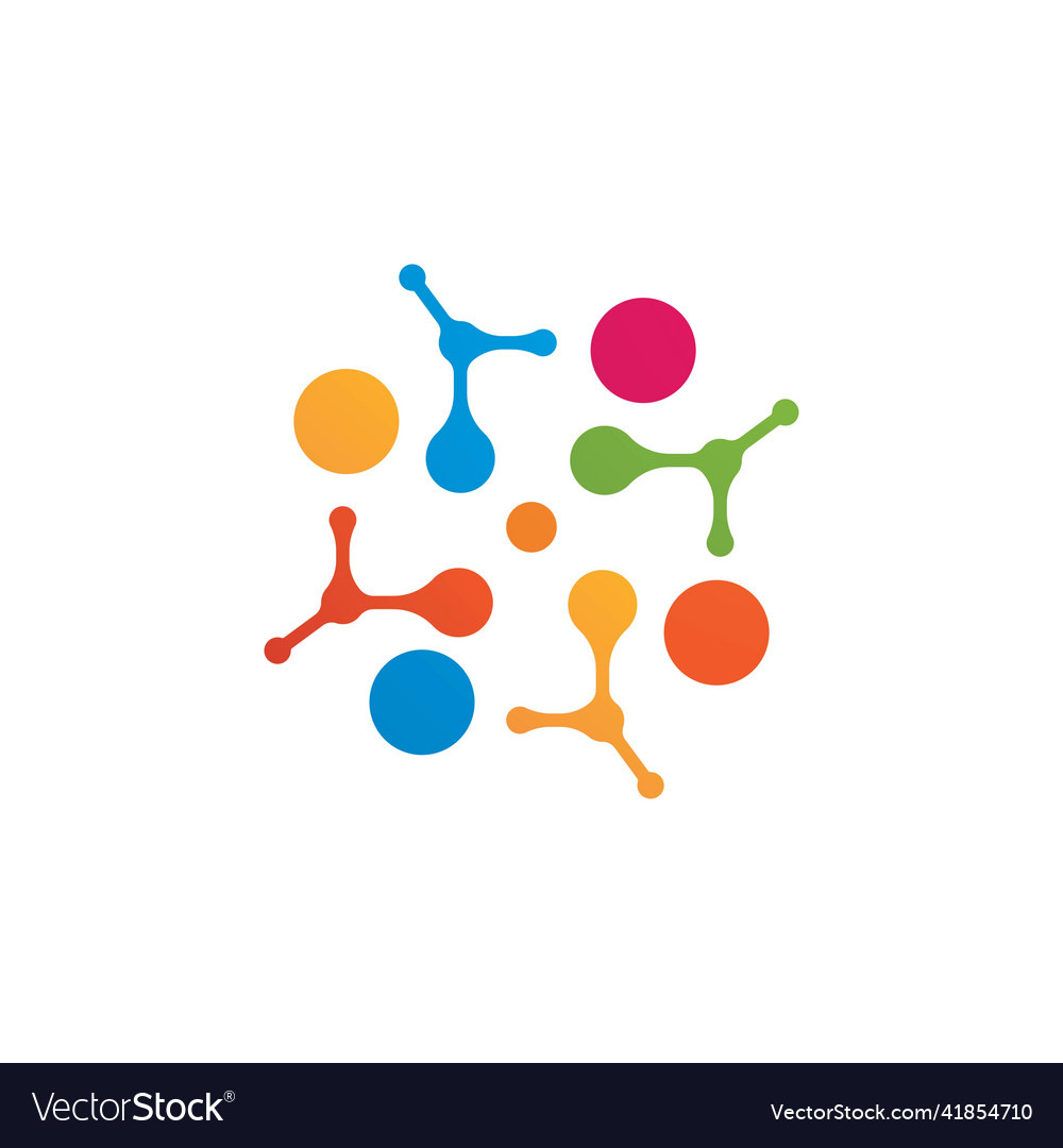 Molecule logo Royalty Free Vector Image - VectorStock