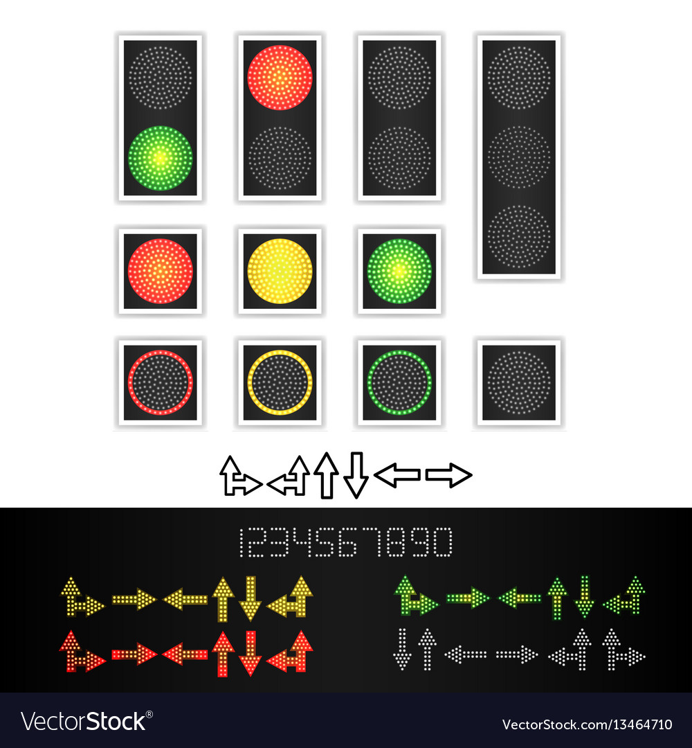 Straßenverkehr Licht realistische LED-Panel