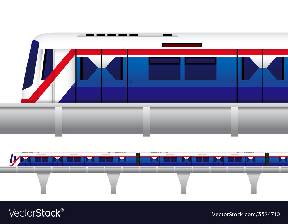 Sky Train In Bangkok Thailand Royalty Free Vector Image Sky Train In Bangkok Thailand Royalty Free Vector Image