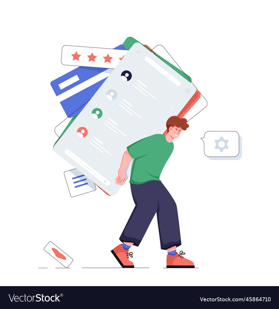 Ui and ux designer vector image Ui and ux designer