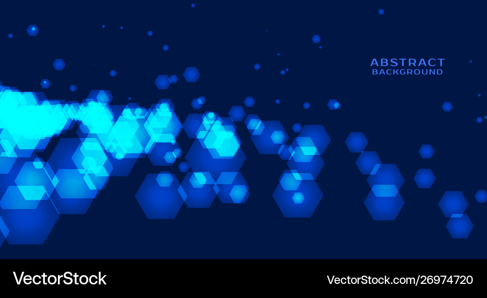 Abstract technology background with hexagonal Vector Image