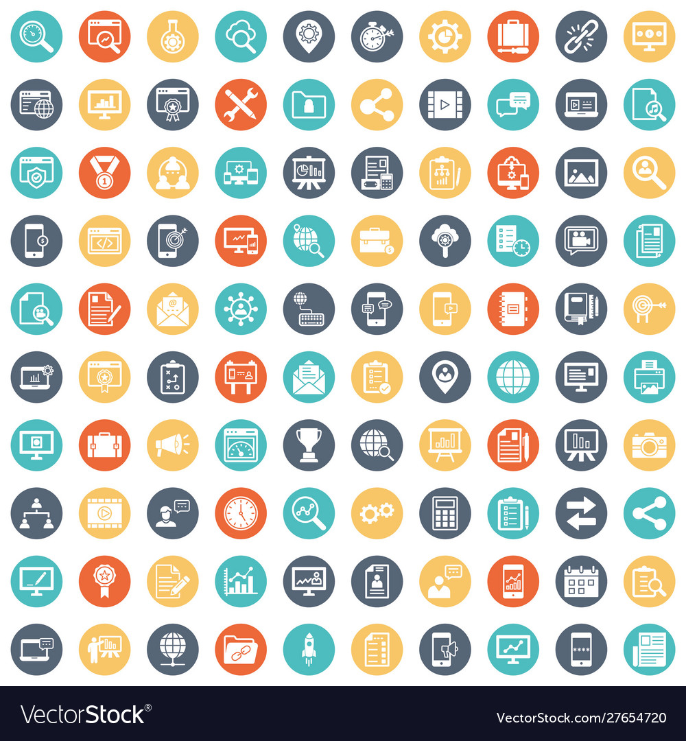Digital system icons set every single icon