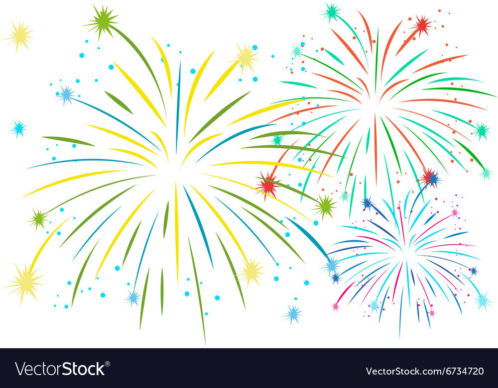 Feuerwerk in vielen Farben