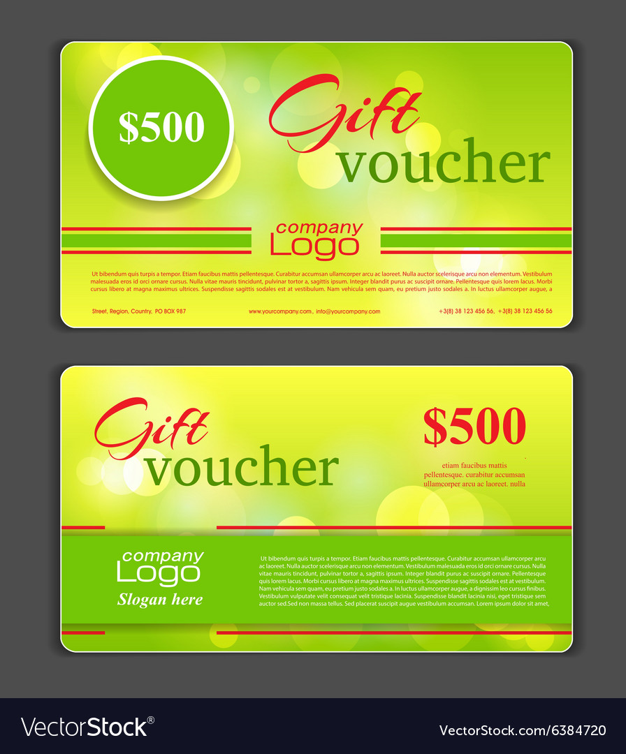 Gift voucher template