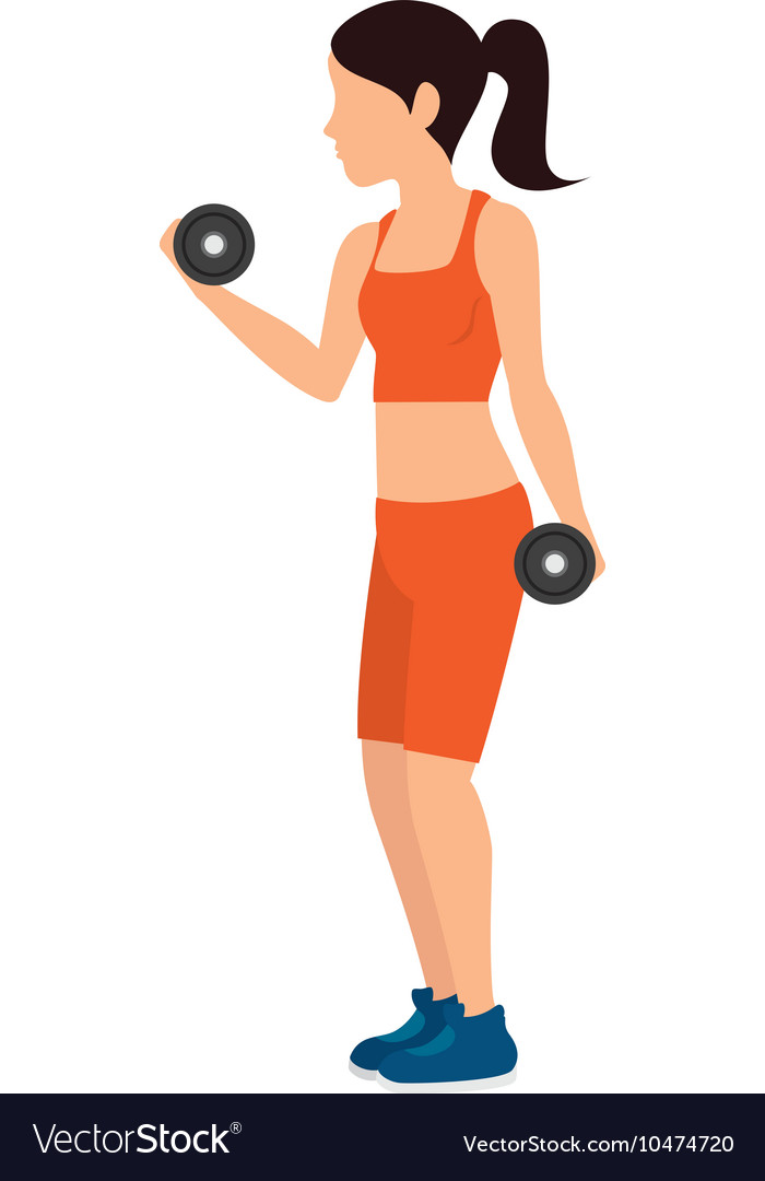 Girl trainning design Royalty Free Vector Image