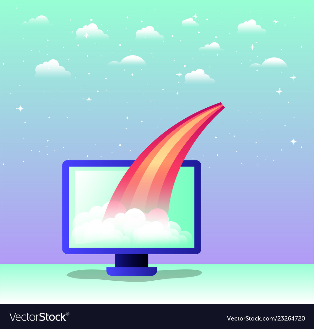 Rocket start up with desktop computer